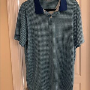 Bonobos Teal and Navy Men's Polo Shirt